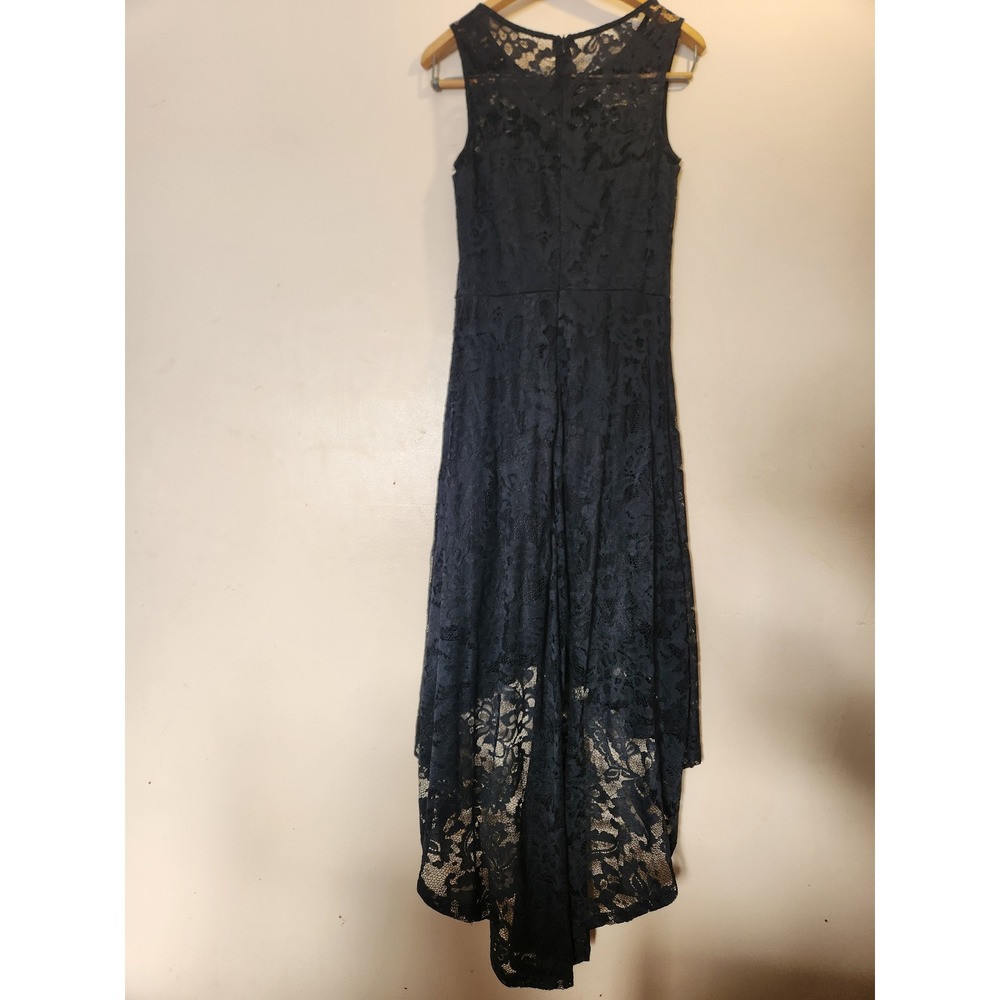 MUADRESS Womens Black Lace High Low Cocktail Dress Sleeveless Size S - Picture 4 of 11